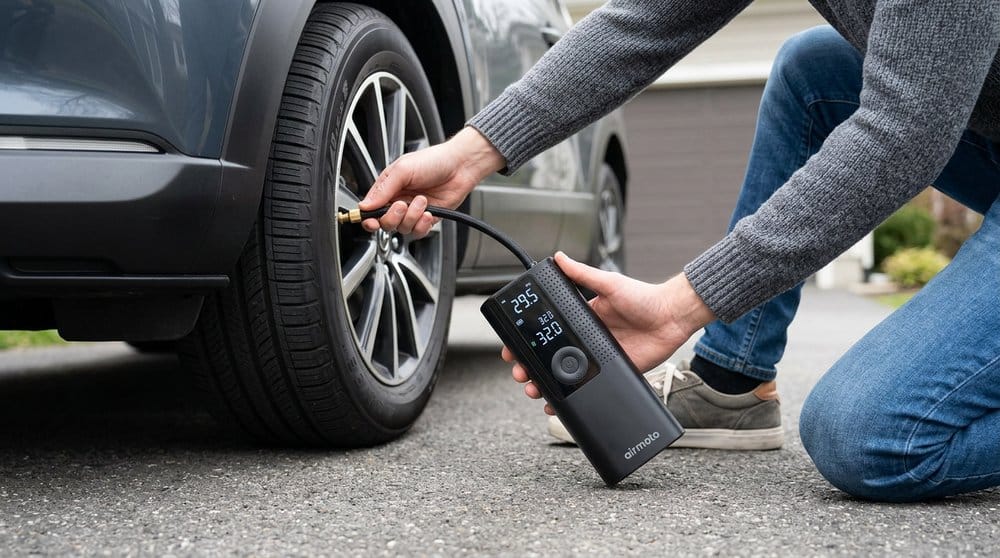 How to use the Airmoto tire inflator — step-by-step setup