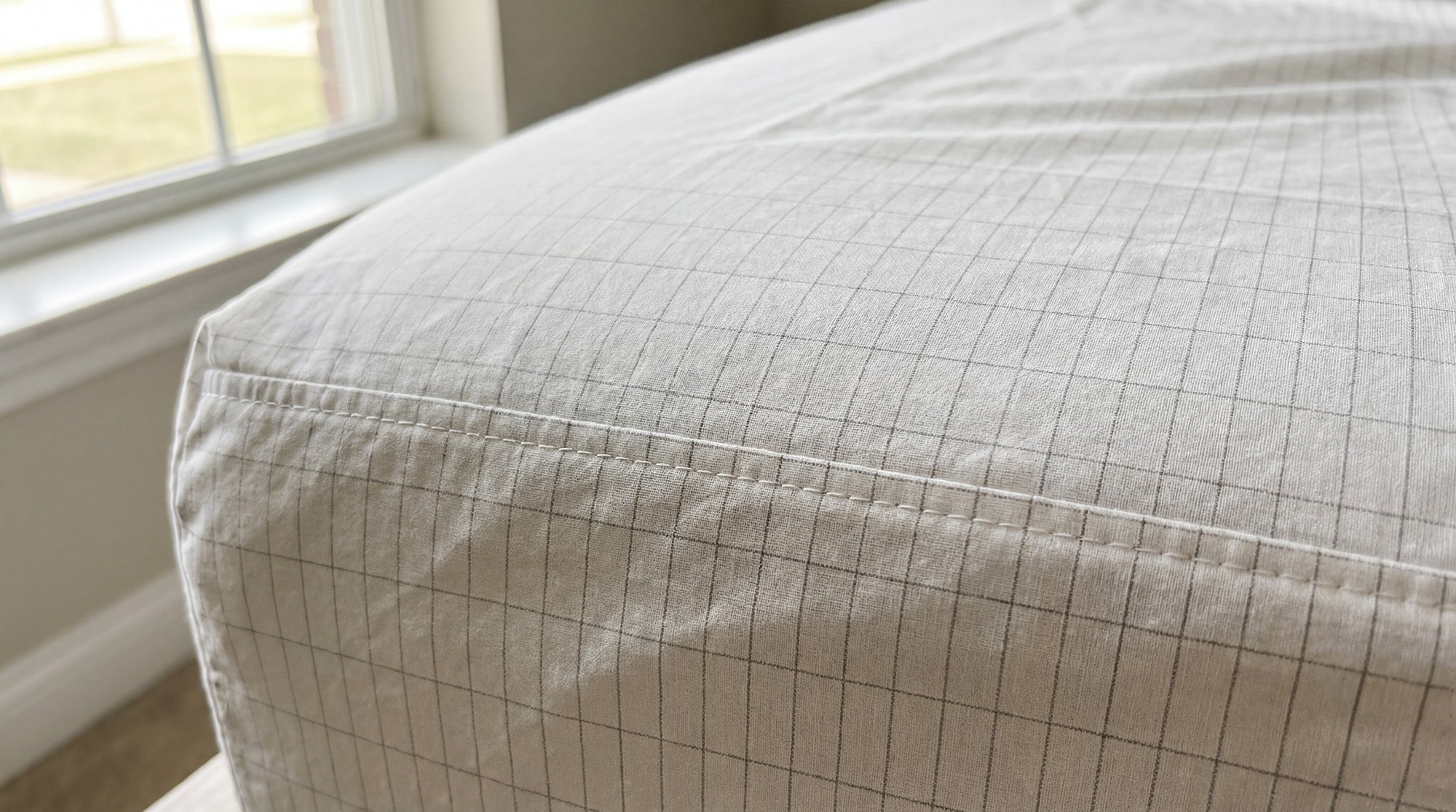 BareEarth sheet on bed detail