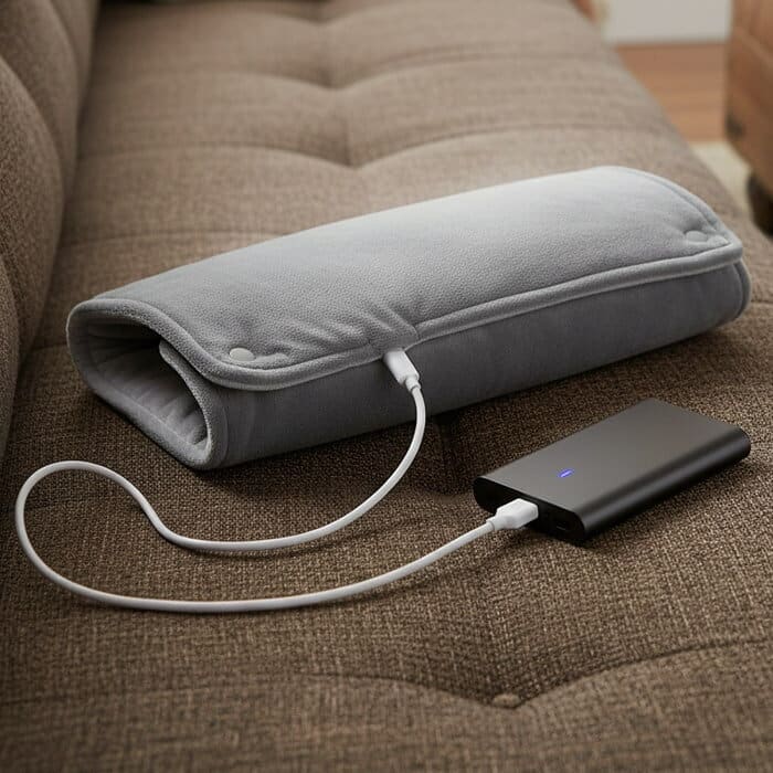 WellaHeat Heating Pad in use