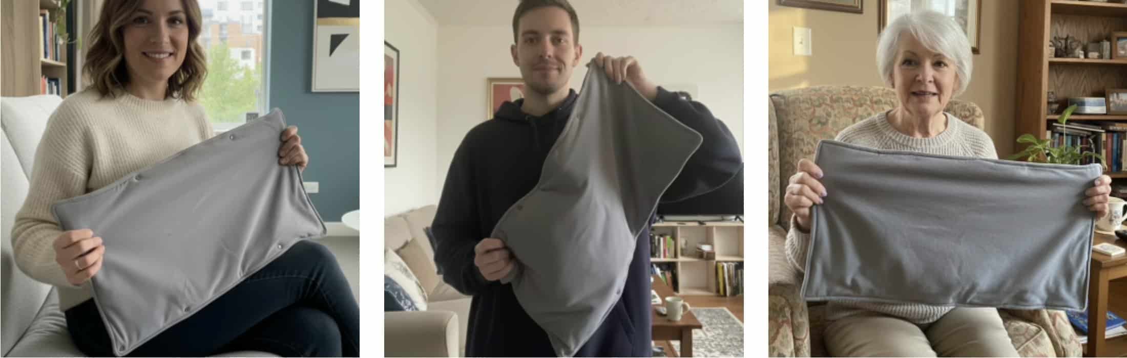 FLIR thermal imaging of WellaHeat heating pad during our heat distribution test