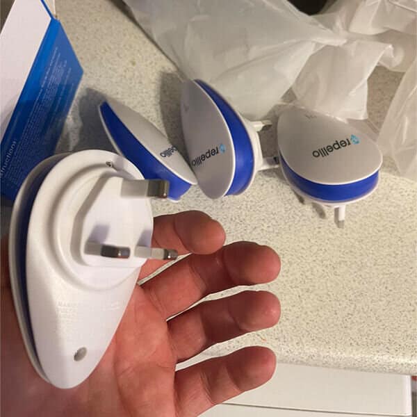 Customer using Repellio pest repeller